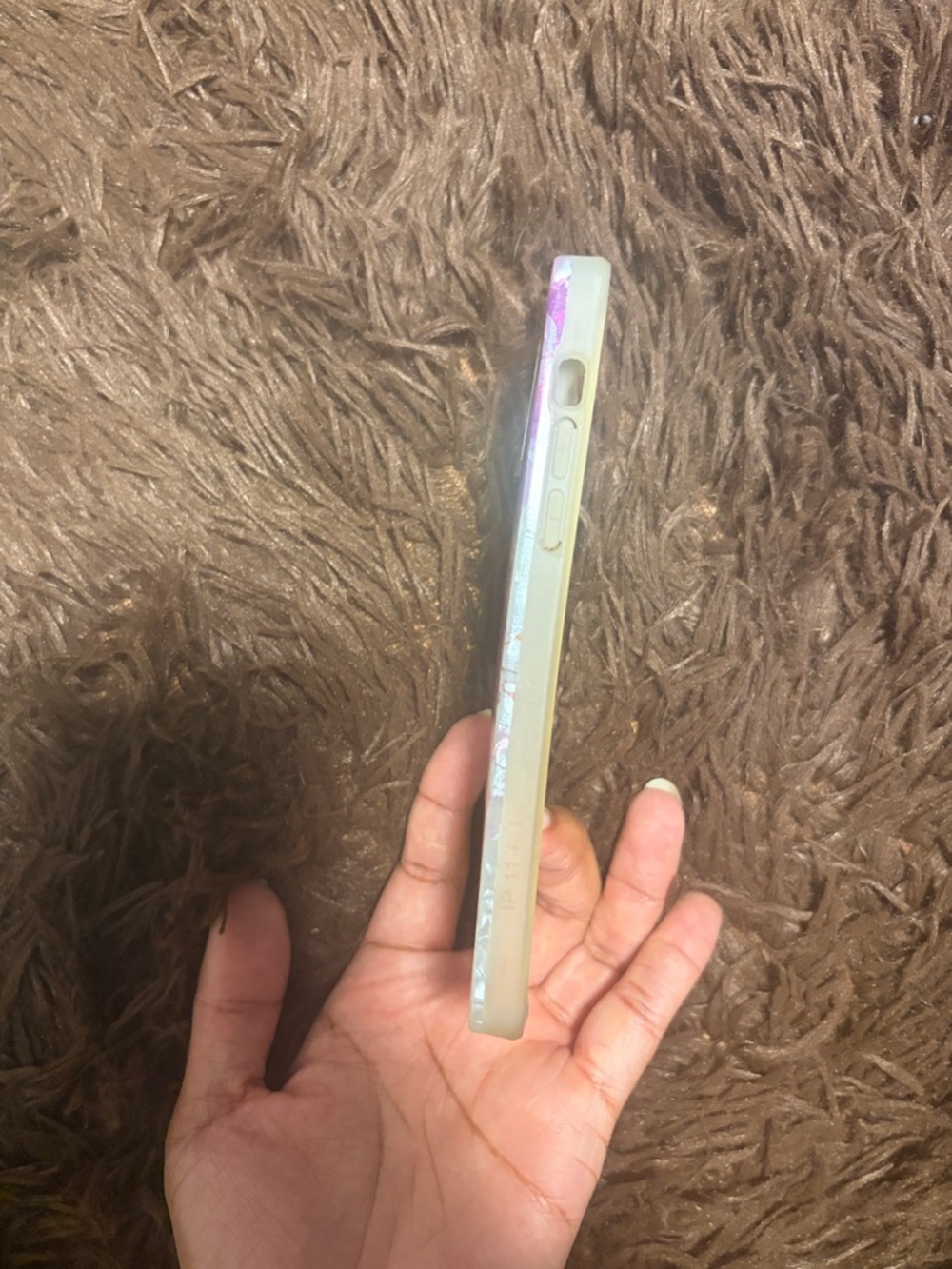 iPhone 11 Square Flower Marble Case - Picture 5 of 11